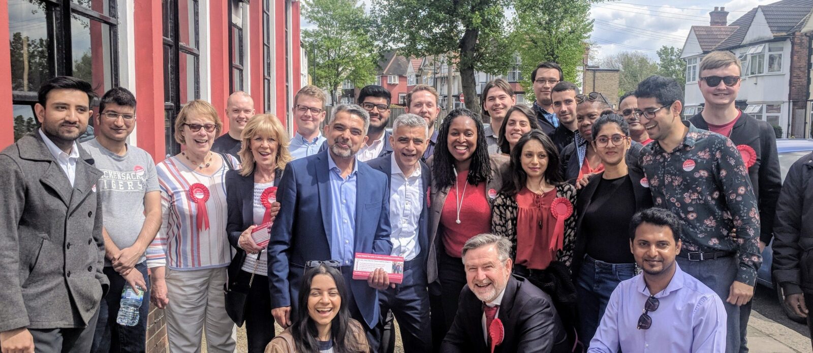 The Brent Labour team with Sadiq Khan
